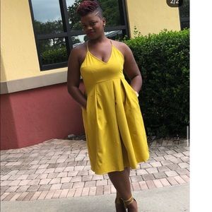 Mustard yellow dress